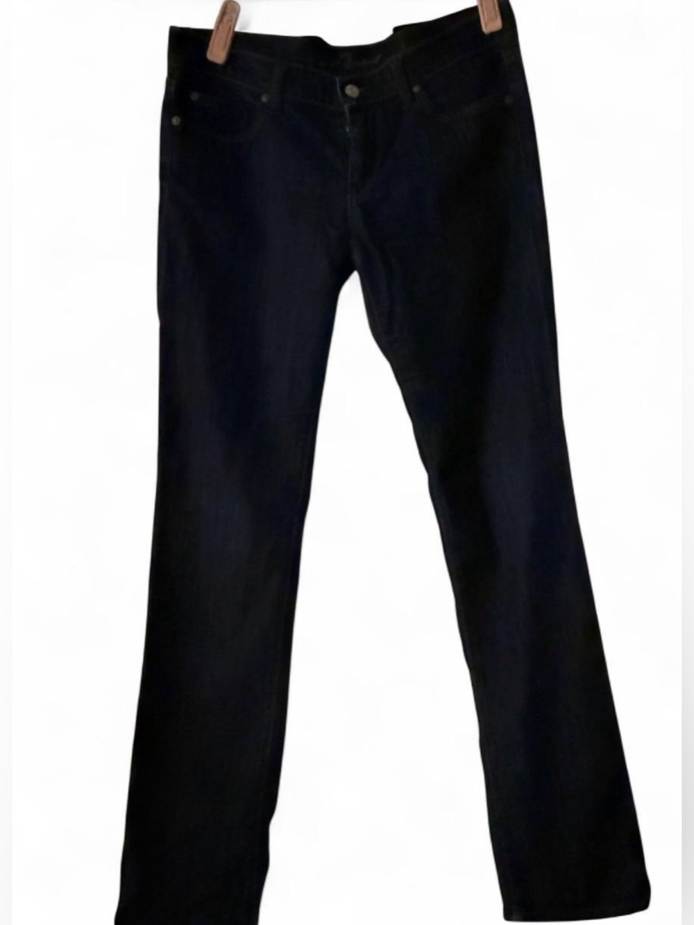7 For All Mankind Dark Blue Straight Leg Jeans